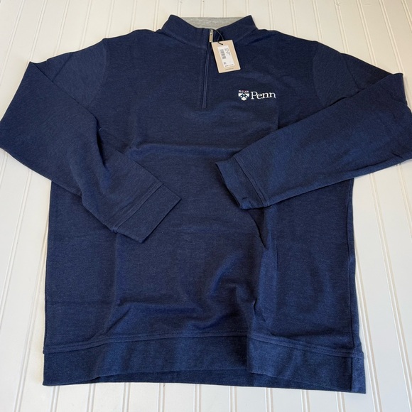 Peter Millar Other - Peter Millar UPenn Crown 1/4 Zip Pullover Univ. Pennsylvania Medium NEW 1714